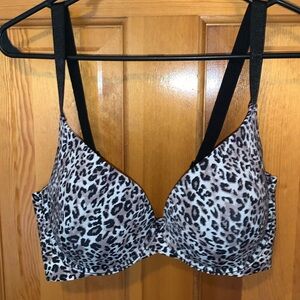 Kathy Ireland Intimates, Lightly-Padded Underwire, Bra, Animal Print, Size: 38DD